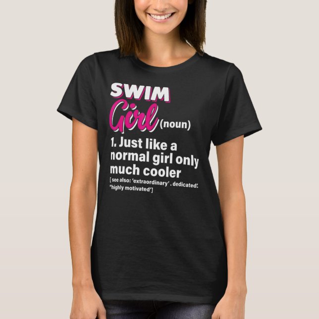 Camiseta Chica De Baño Igual Que Un Chica Normal, Sólo Much (Anverso)
