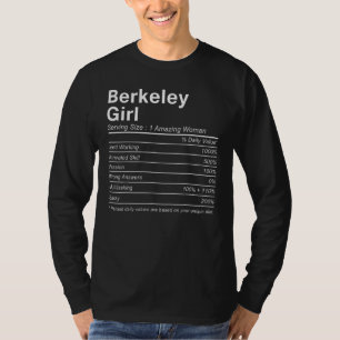 Camiseta CHICA DE BERKELEY CA CALIFORNIA Datos Nutricionale