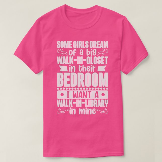 Camiseta Chica De Biblioteca Y Diseño De Lectura De Amor Pa (Diseño del anverso)