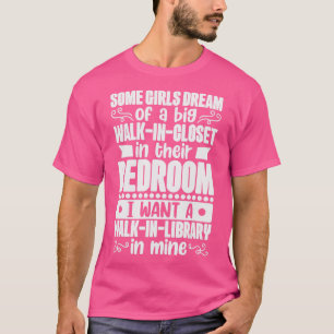 Camiseta Chica De Biblioteca Y Diseño De Lectura De Amor Pa