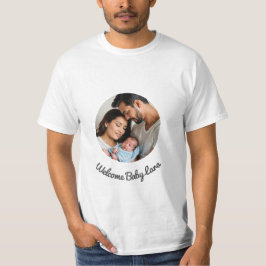 Camiseta chica de bienvenida de recién nacido o niño, bienv