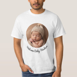 Camiseta chica de bienvenida de recién nacido o niño, bienv