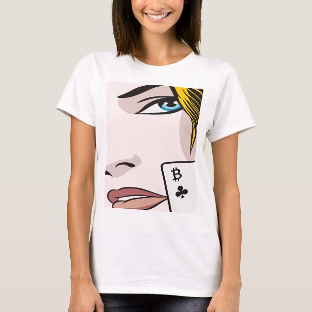 Camiseta Chica de Bitcoin (Anverso)