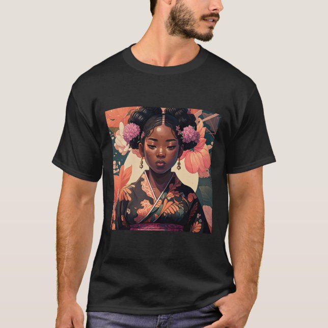 Camiseta Chica de Blasian en Kimono (Anverso)