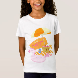 Camiseta Chica de bodyboard divertida fiesta de cumpleaños 