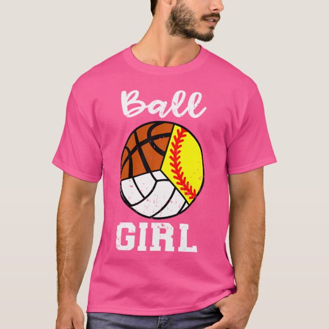Camiseta Chica de bolas Baloncesto Voleibol de baloncesto F (Anverso)
