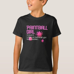Camiseta chica de bolas de pintura como un chica normal per