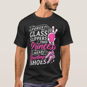 Camiseta Chica de boliche Princesa Pin Bowler Strike Bowlin