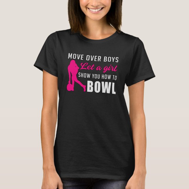 Camiseta Chica de boliche Princess Queen Bowl Bowler regalo (Anverso)
