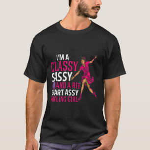 Camiseta Chica De Boliche Y Inteligente Para Las Mujeres De