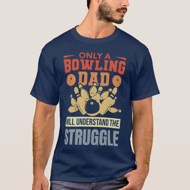 Camiseta Chica de Bowling para el padre (Anverso)