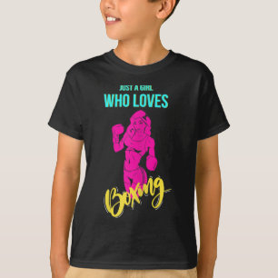 Camiseta Chica de boxeo femenino kickboxing boxeadora 
