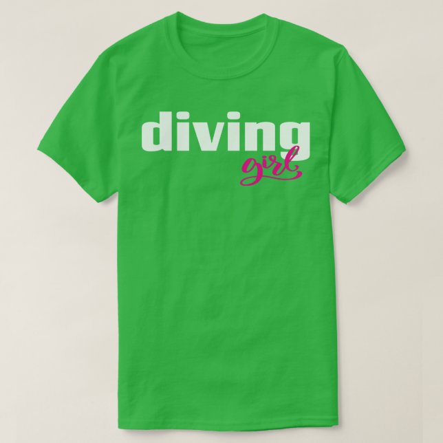 Camiseta Chica de buceo 1 (Diseño del anverso)