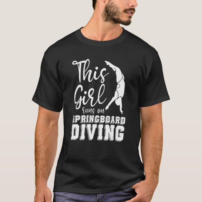 Camiseta Chica de buceo de plataforma - Buceo de Springboar (Anverso)