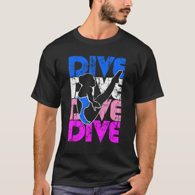 Camiseta Chica de buceo de plataforma Springboard Buceo 1 (Anverso)
