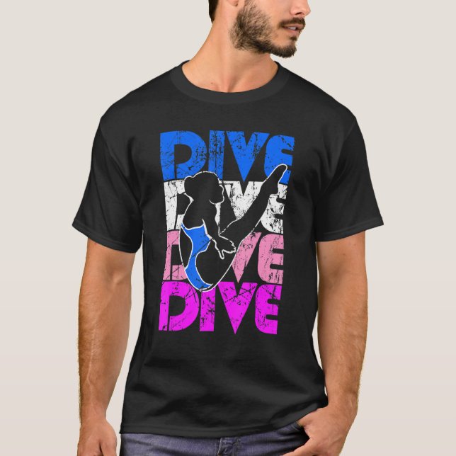 Camiseta Chica de buceo de plataforma Springboard Buceo 1 (Anverso)