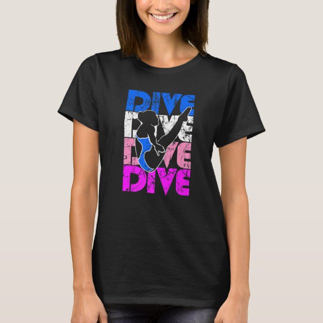 Camiseta Chica de buceo de plataforma Springboard Buceo 2 (Anverso)