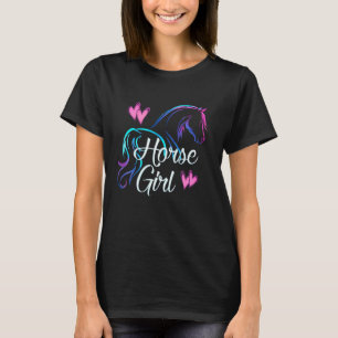 Camiseta Chica de Caballo Montando Chica de Caballo Ama Mon
