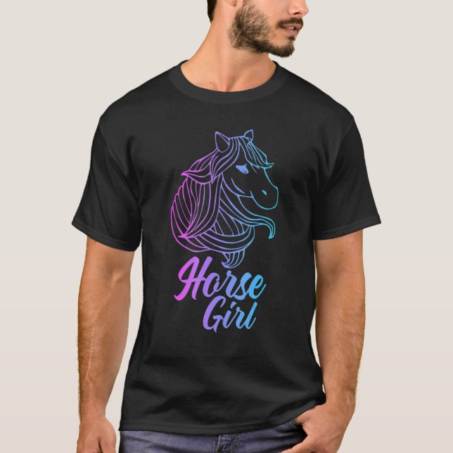 Camiseta Chica de caballos (Anverso)