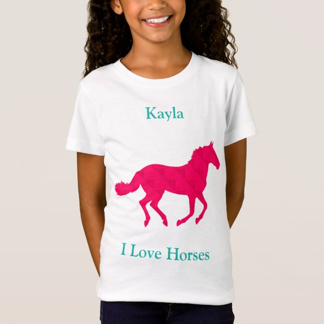 Camiseta Chica de caballos (Anverso)