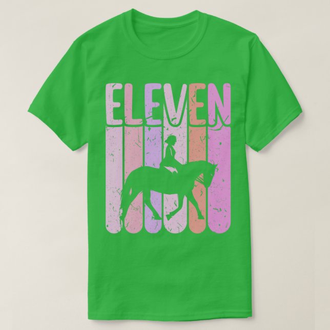 Camiseta Chica de Caballos 11 Aniversario de Caballo (Diseño del anverso)