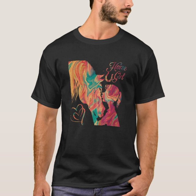 Camiseta Chica de Caballos Ama Caballos Rider Ecuestre Por (Anverso)