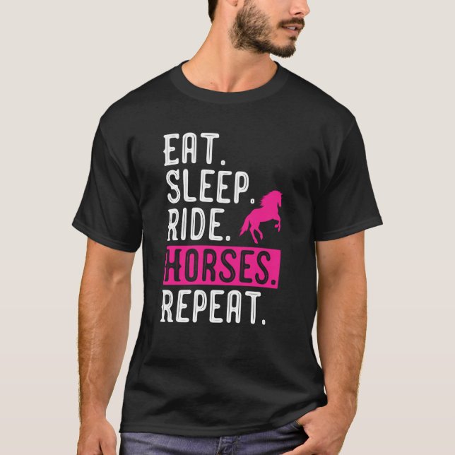 Camiseta Chica de caballos come el sueño de los caballos re (Anverso)