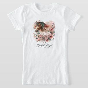 Camiseta Chica de caballos Cumpleaños