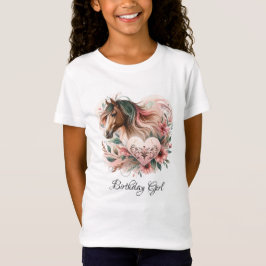 Camiseta Chica de caballos Cumpleaños
