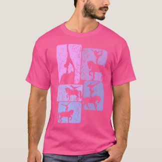 Camiseta Chica de caballos de jaulas ecuestres