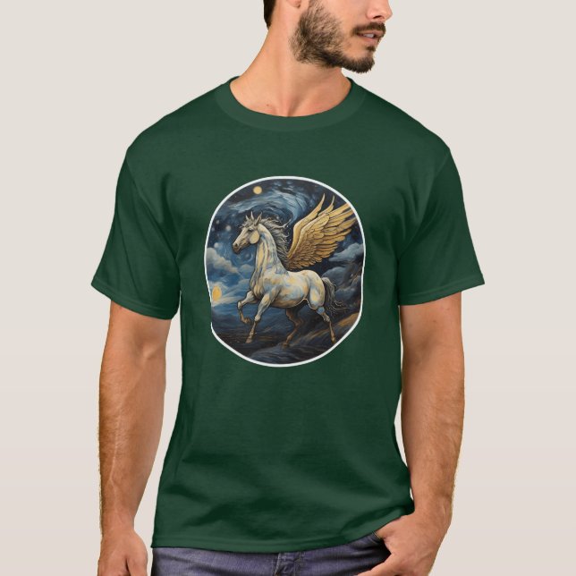 Camiseta chica de caballos de pegasus unicorn (Anverso)