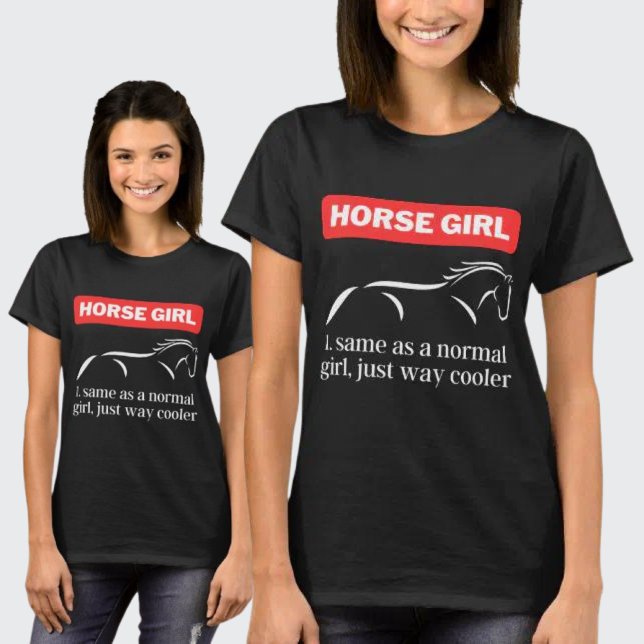 Camiseta Chica de Caballos, divertida travesía a caballo (Subido por el creador)