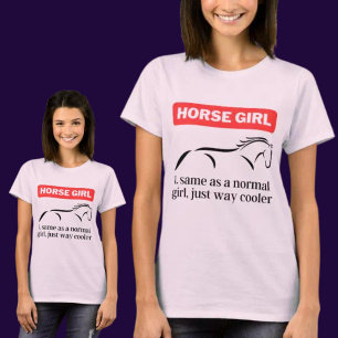 Camiseta Chica de Caballos, divertida travesía a caballo