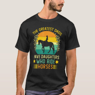 Camiseta Chica de caballos Hija Día del Padre Caballo Rac
