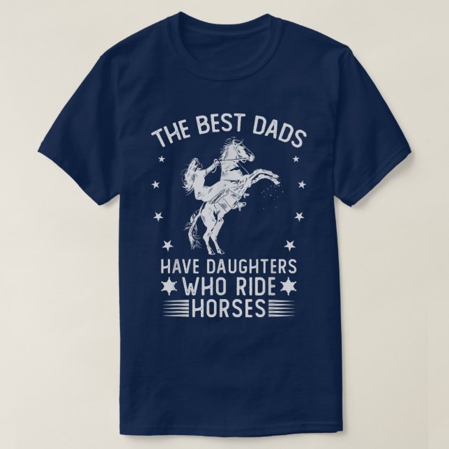 Camiseta Chica de caballos Hija Día del Padre Caballo Rac (Diseño del anverso)