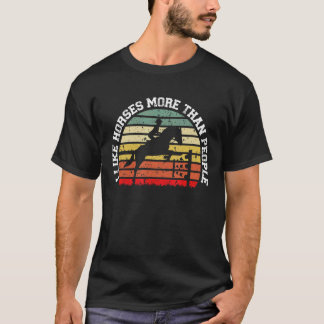 Camiseta Chica De Caballos Me Gustan Los Caballos Más Que L