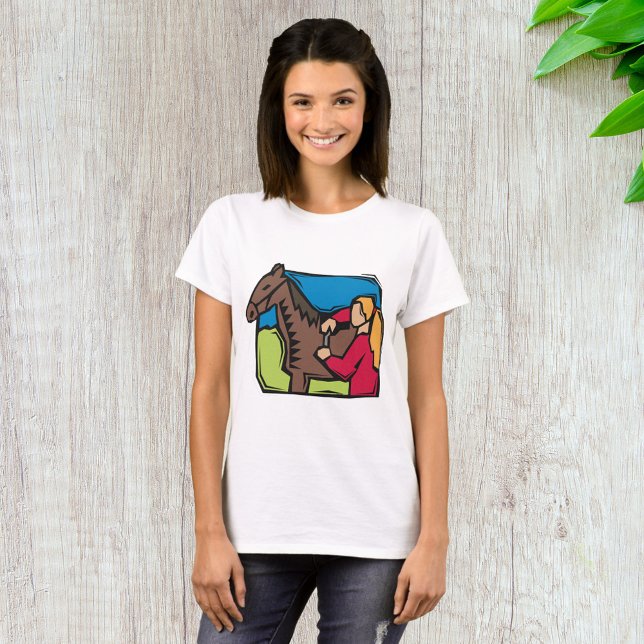 Camiseta Chica De Caballos Y Granjas (Subido por el creador)