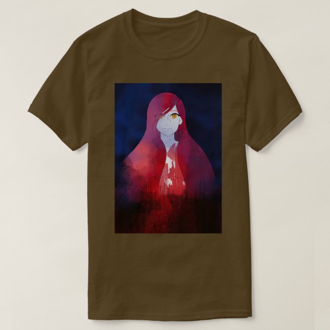 Camiseta Chica de cabello rojo (Diseño del anverso)