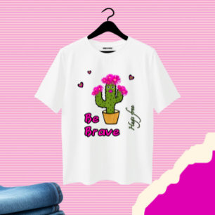 Camiseta Chica de cactus de corte