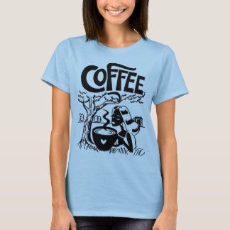 Camiseta Chica de café