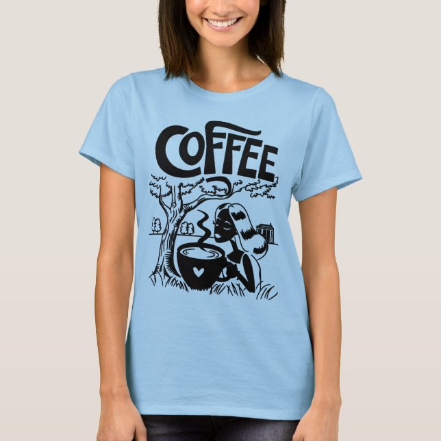 Camiseta Chica de café (Anverso)