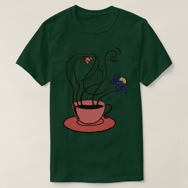 Camiseta Chica de café7 (Diseño del anverso)
