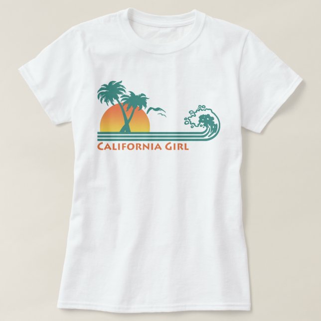Camiseta Chica de California (Diseño del anverso)