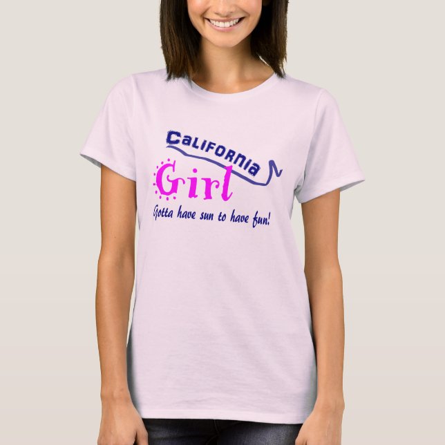 Camiseta Chica de California (Anverso)
