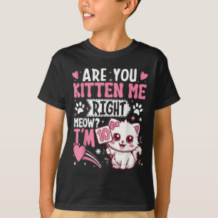 Camiseta chica de Camisas de Cumpleaños Gato Gato Gatito Ga