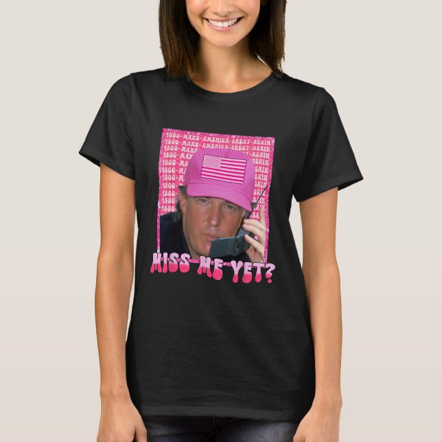 Camiseta Chica de Camisas Trump 2024: Miss Rosa Mí (Anverso)