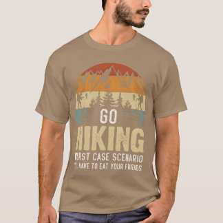 Camiseta Chica de camping de naturaleza con fogata de la li