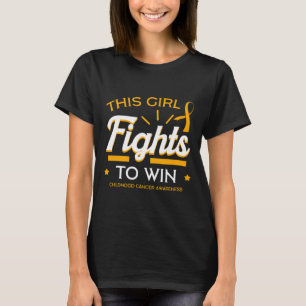 Camiseta Chica de Cáncer Infantil Lucha contra el Medullobl