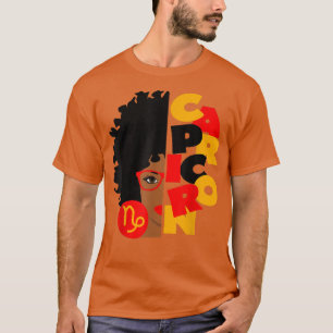 Camiseta Chica de Capricornio África Chica Zodiac Rótulos C