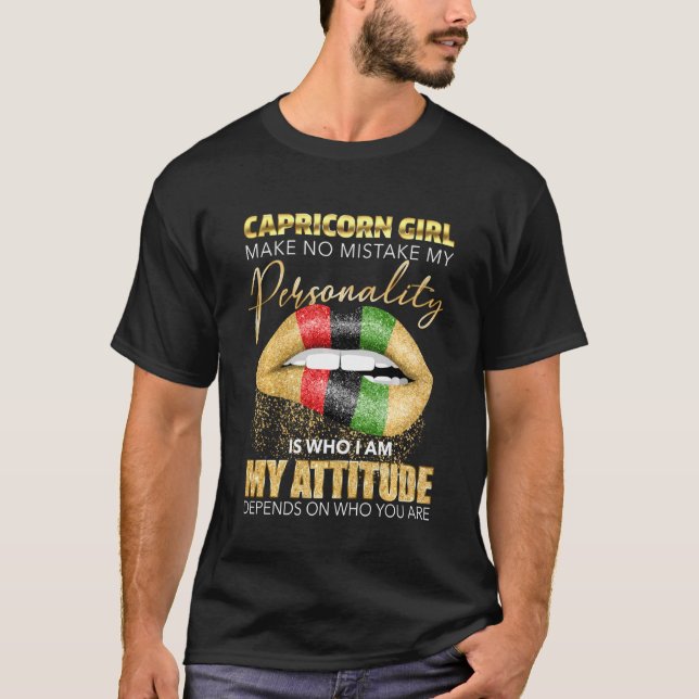 Camiseta Chica de Capricornio Mujeres Ropa De Fusión Zodiac (Anverso)